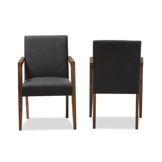 Dark Upholstered Wooden Accent Chair-Kirkland's Home Best Sale