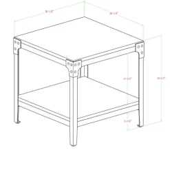 Dark Walnut 2-Tier Accent Tables, Set Of 2-Kirkland's Home New