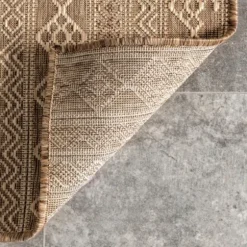 Davon Geometric Striped Outdoor Rug, 8X10-Kirkland's Home Online