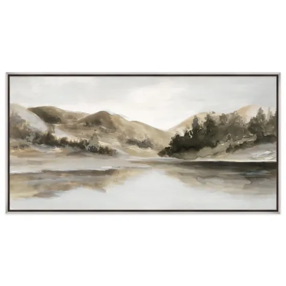 Day At The Lake Framed Canvas Art Print-Kirkland's Home Best