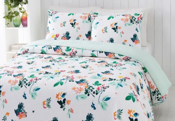 Daydreaming Floral 2-Pc. King Quilt Set-Kirkland's Home Clearance