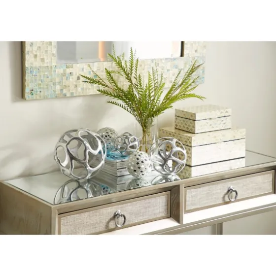 Decorative Mussel Shell Wood Boxes, Set Of 2-Kirkland's Home Store