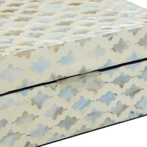 Decorative Mussel Shell Wood Boxes, Set Of 2-Kirkland's Home Store