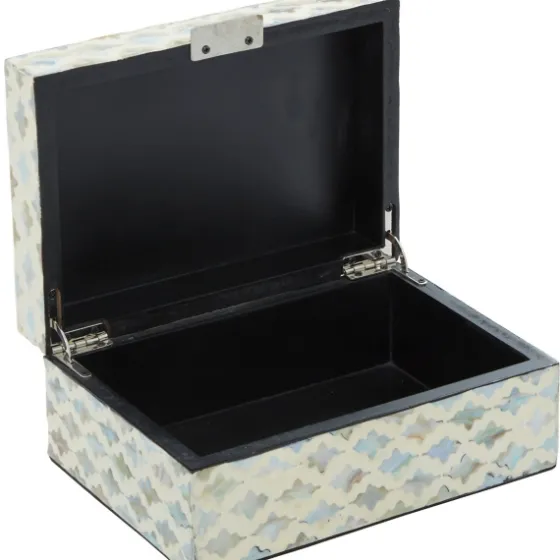 Decorative Mussel Shell Wood Boxes, Set Of 2-Kirkland's Home Store