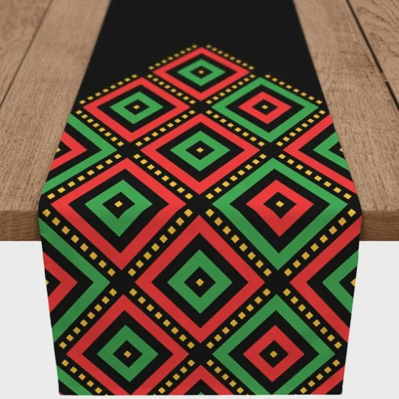Diamonds Kwanzaa Decorative Table Runner, 72 In.-Kirkland's Home New