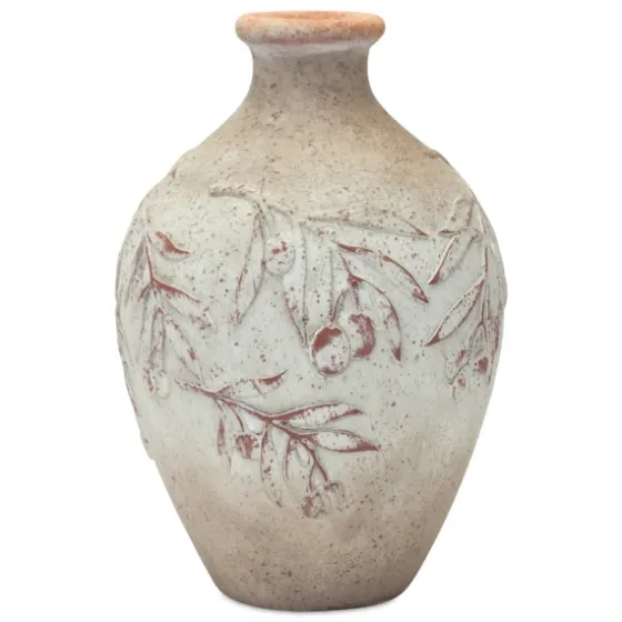 Distressed Cream Foliage Vases, Set Of 2-Kirkland's Home Outlet