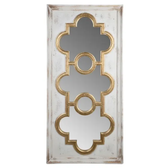 Distressed White And Gold Moroccan Mirror-Kirkland's Home Best Sale