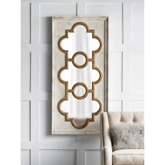 Distressed White And Gold Moroccan Mirror-Kirkland's Home Best Sale