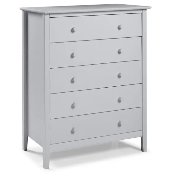 Dove Brazilian Pine Wood Five Drawer Chest-Kirkland's Home Best Sale
