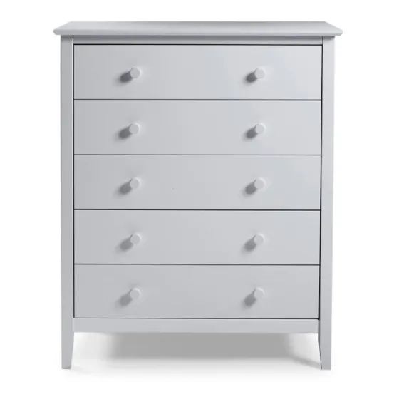 Dove Brazilian Pine Wood Five Drawer Chest-Kirkland's Home Best Sale