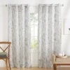 Dove Gray Floral 2-Pc. Curtain Panel Set, 96 In.-Kirkland's Home Store