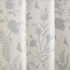 Dove Gray Floral 2-Pc. Curtain Panel Set, 96 In.-Kirkland's Home Store