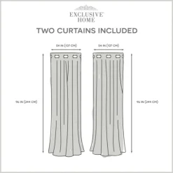 Dove Gray Floral 2-Pc. Curtain Panel Set, 96 In.-Kirkland's Home Store