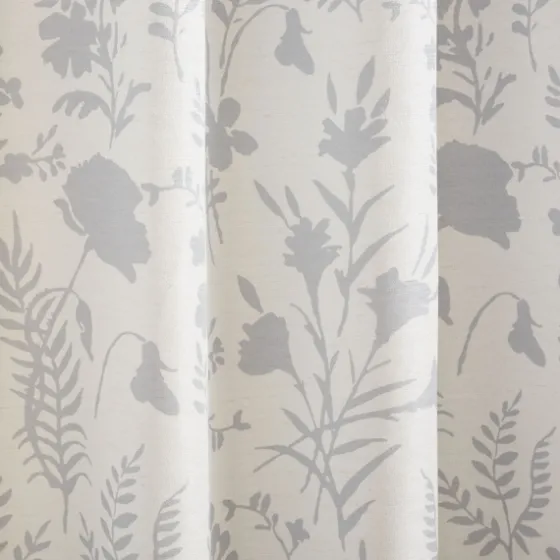 Dove Gray Floral 2-Pc. Curtain Panel Set, 84 In.-Kirkland's Home Best
