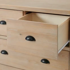 Duke Double Driftwood Pine 5-Pc. King Bedroom Set-Kirkland's Home Sale