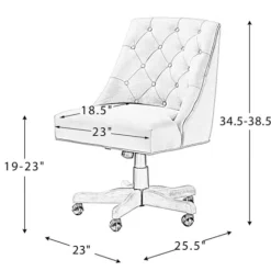 Dylan Upholstered Office Chair-Kirkland's Home Shop