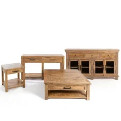Easton Mango Wood Side Table-Kirkland's Home New