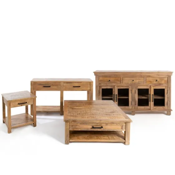 Easton Mango Wood Side Table-Kirkland's Home New