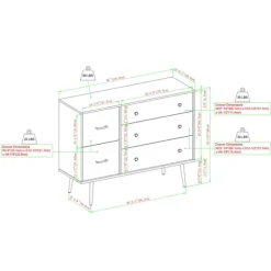 Eden Light Birch Tapered Legs Dresser-Kirkland's Home Flash Sale