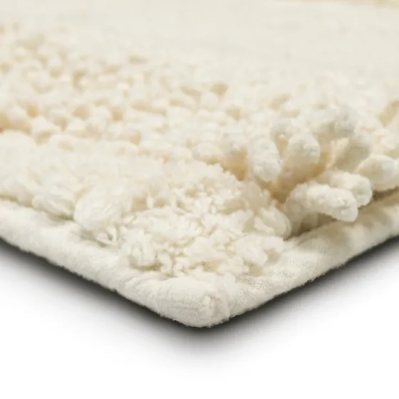 Eggshell Asymmetrical Cotton Bath Mat, 60 In.-Kirkland's Home New