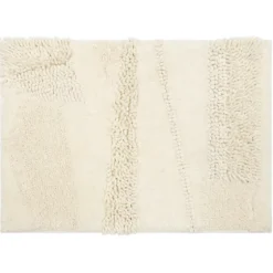 Eggshell Asymmetrical Cotton Bath Mat, 24 In.-Kirkland's Home Discount