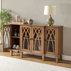 Eleanora Acorn Wood 4-Door Sideboard-Kirkland's Home Cheap