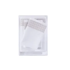 Elegant Geo Hem Microfiber 4-Pc. King Sheet Set-Kirkland's Home Flash Sale