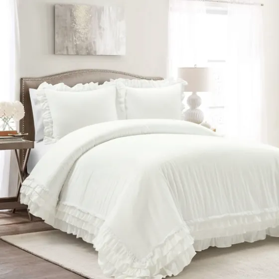 Ella Ruffle 3-Pc. King Duvet Set-Kirkland's Home Fashion