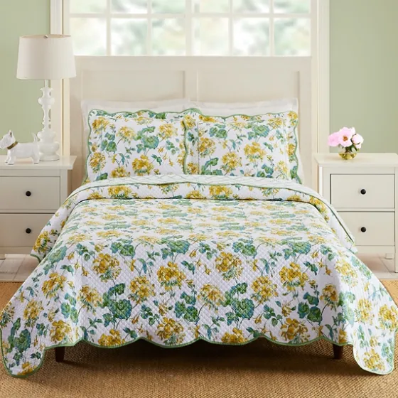 English Meadow 3-Pc. Queen Quilt Set-Kirkland's Home Cheap