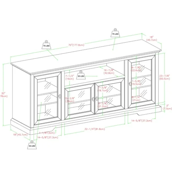 Espresso Wood Highboy Tv Stand-Kirkland's Home Sale