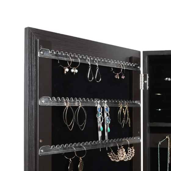 Espresso Wood Mirror Armoire-Kirkland's Home Cheap