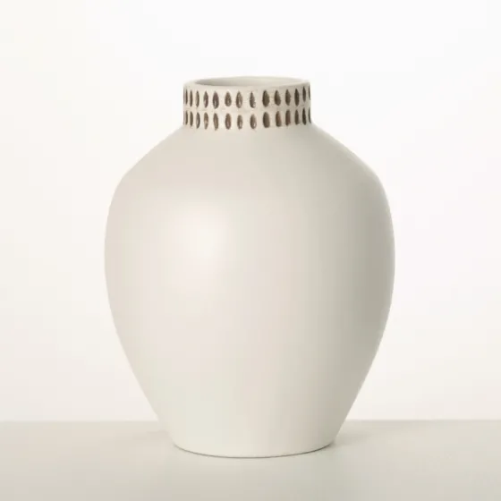 Etched Ceramic Urn Vase-Kirkland's Home Sale