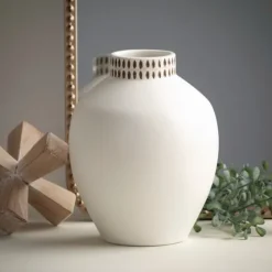 Etched Ceramic Urn Vase-Kirkland's Home Sale