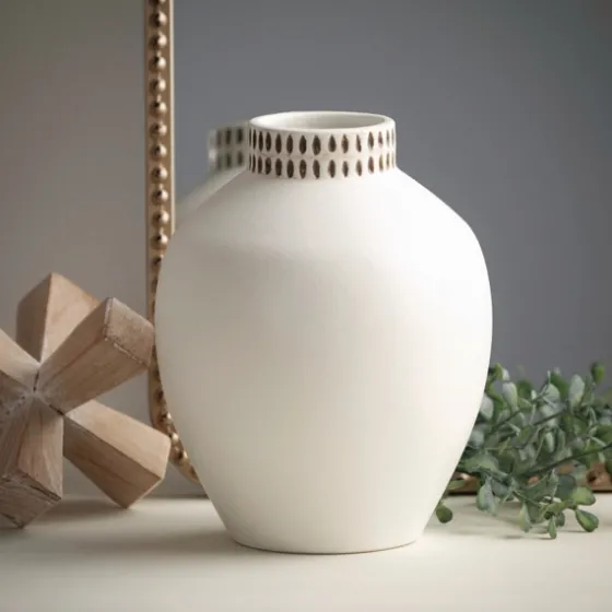 Etched Ceramic Urn Vase-Kirkland's Home Sale