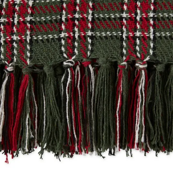 Evergreen Forest Plaid Cotton Throw-Kirkland's Home Discount