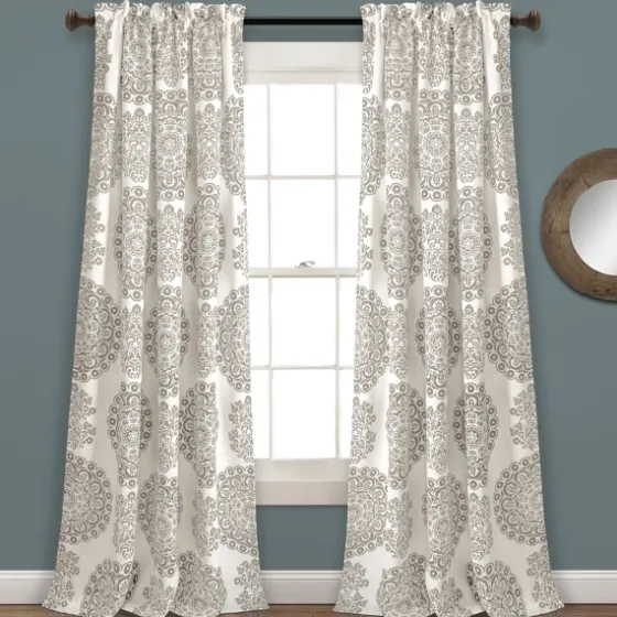 Evie Medallion Curtain Panel Set, 95 In.-Kirkland's Home Hot