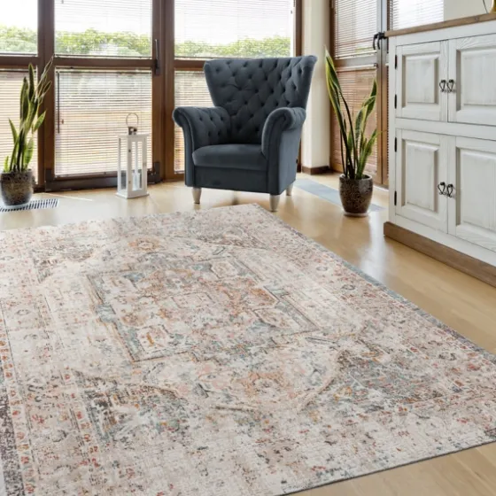 Faded Turkish Indoor/Outdoor Area Rug, 7X9-Kirkland's Home Hot