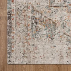Faded Turkish Indoor/Outdoor Area Rug, 5X7-Kirkland's Home Outlet