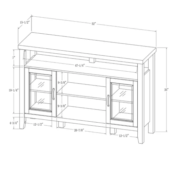 Farmhouse Highboy Dark Walnut Tv Stand-Kirkland's Home Flash Sale