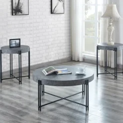 Faux Concrete And Metal Base Coffee Table-Kirkland's Home Best