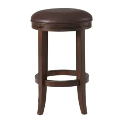 Faux Leather And Wood Counter Stool-Kirkland's Home Fashion