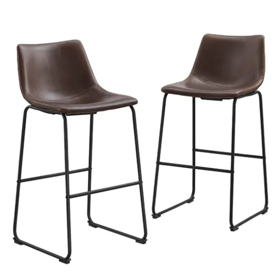 Faux Leather Bar Stools, Set Of 2-Kirkland's Home New