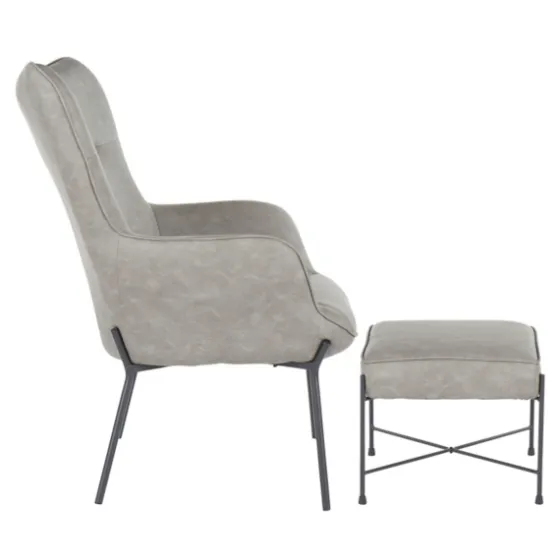 Faux Leather 2-Pc. Chair And Ottoman Set-Kirkland's Home Cheap