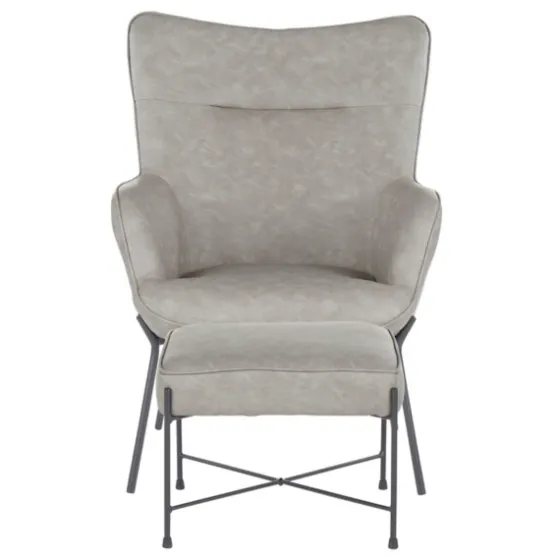 Faux Leather 2-Pc. Chair And Ottoman Set-Kirkland's Home Cheap