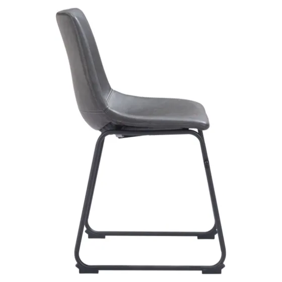 Faux Leather Sloped Dining Chairs, Set Of 2-Kirkland's Home Fashion