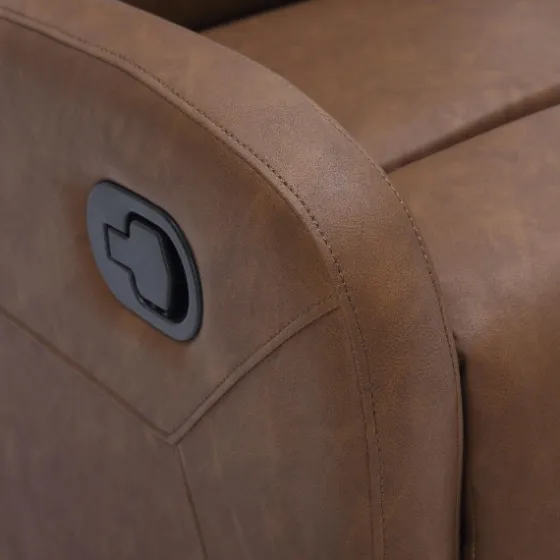 Faux Leather Upholstered Slim Recliner-Kirkland's Home Best Sale