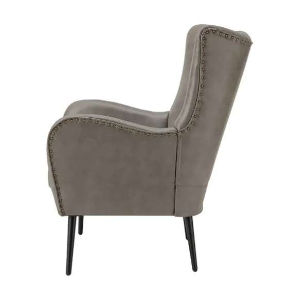 Faux Leather Wingback Accent Chair-Kirkland's Home Discount