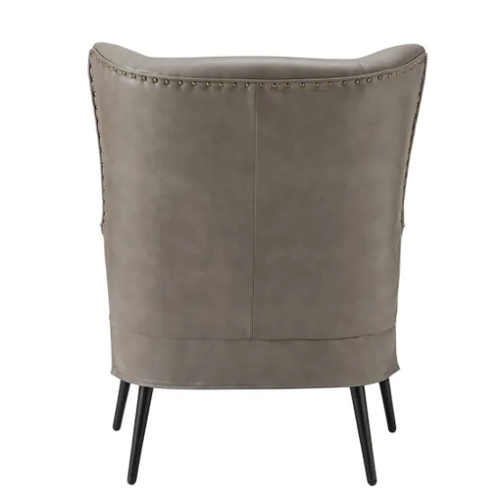 Faux Leather Wingback Accent Chair-Kirkland's Home Discount