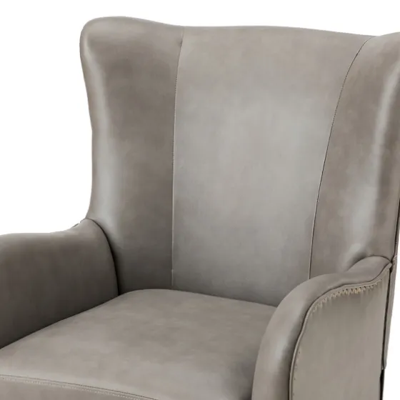 Faux Leather Wingback Accent Chair-Kirkland's Home Discount
