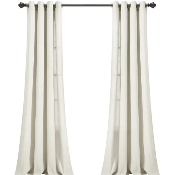 Faux Linen Curtain Panel Set, 84 In.-Kirkland's Home Best Sale